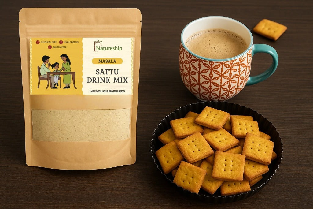 Quick Masala Sattu Café Bites (No Cook, Ready in 5 mins)