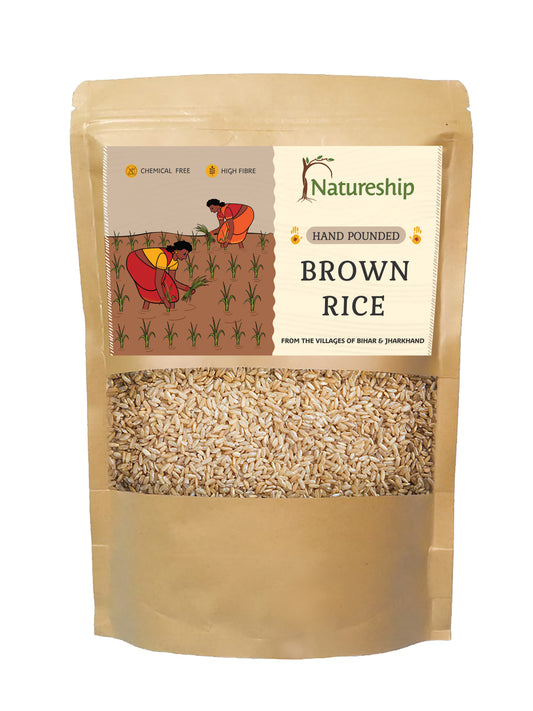 Brown Rice  - Hand Pounded | Chemical Free | High Fibre | From Bihar & Jharkhand