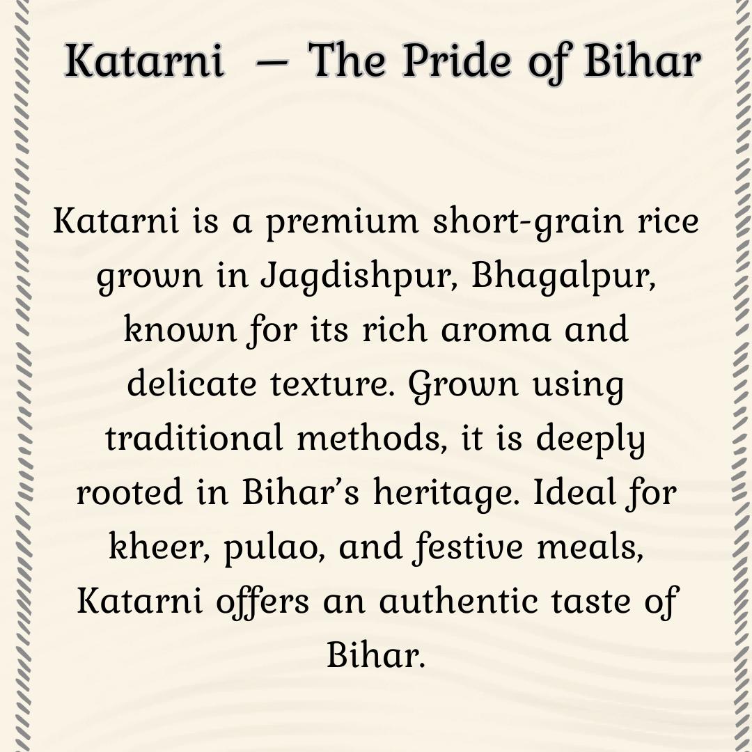 Katarni Rice - Premium, Aromatic, Bihar Speciality | Chemical Free | Energy Booster