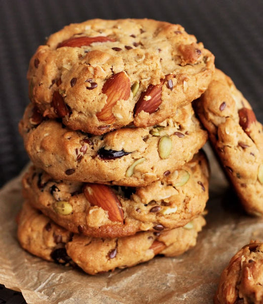 Baked Chocolate Sattu Healthy Cookies