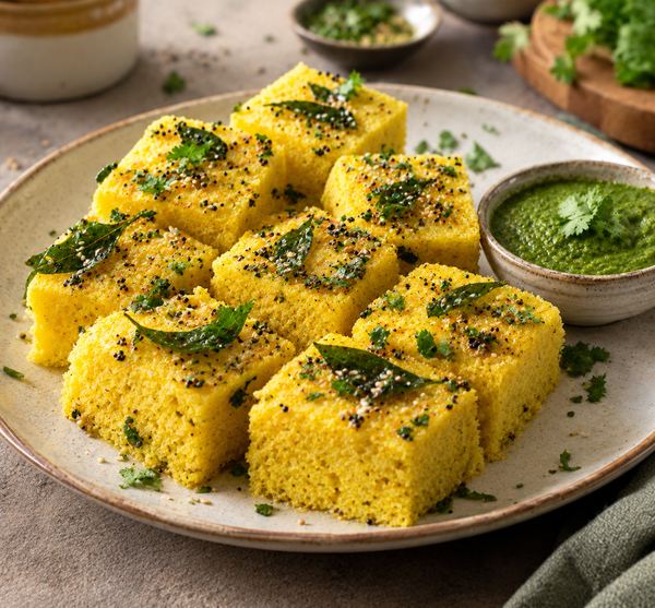 Moong Dal Flour Vegetable Dhokla