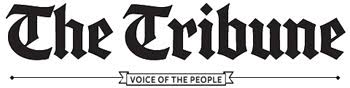 Logo of 'The Tribune' with text 'Voice of the People'.
